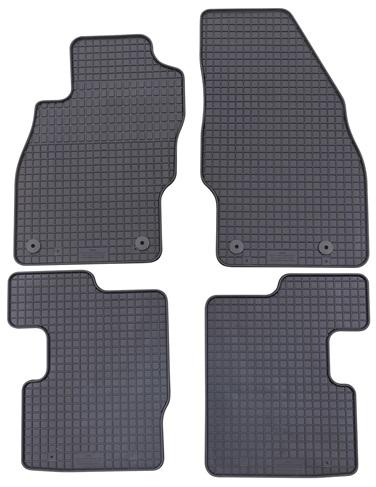 Set de 4 covorașe auto din cauciuc PETEX 52510PX, culoare neagră, compatibile cu Opel Corsa E, model an 2014-2023