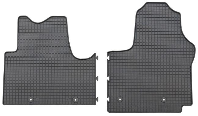 Set 2 covorașe auto din cauciuc PETEX 54210PX, negre, compatibile cu Opel Vivaro, model după 09.2014