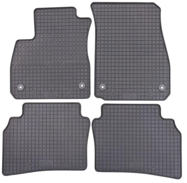 Set 4 covorașe auto din cauciuc PETEX, model 57410PX, negru, compatibile cu Opel Insignia B