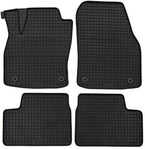 Set 4 covorașe auto din cauciuc PETEX 58110PX, negre, compatibile cu Opel Astra H L48, H Combi L35, H Sport Hatch L08, A+ Limuzină L69