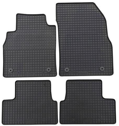 Set 4 covorașe auto din cauciuc PETEX 58210PX, culoare neagră, compatibile cu Opel Astra J, Astra J Sports Tourer, Astra J Limuzină și Opel Cascada W13.