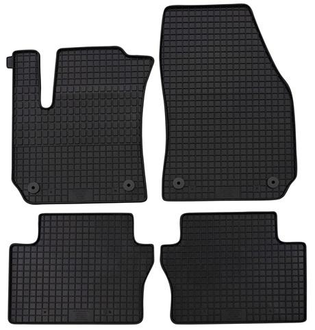 Set 6 covorașe auto din cauciuc PETEX 59110PX, negre, compatibile cu Opel Zafira B A05, 2005-2015.