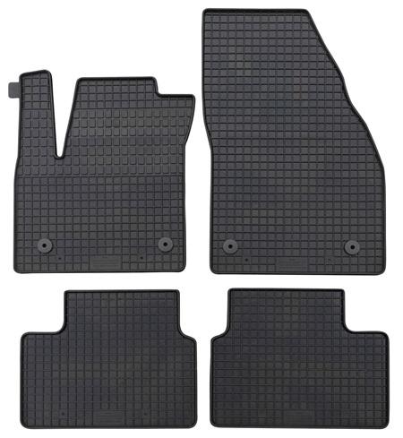 Set 4 covorașe auto din cauciuc PETEX 59410PX, negru, compatibil Opel Meriva B, 2010-2017