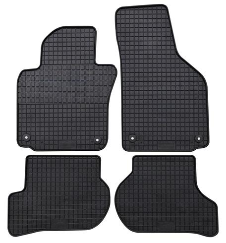Set 4 covorașe auto din cauciuc PETEX 61110PX, negre, compatibile cu Volkswagen Golf V-VI, Jetta III, Scirocco 137, 138