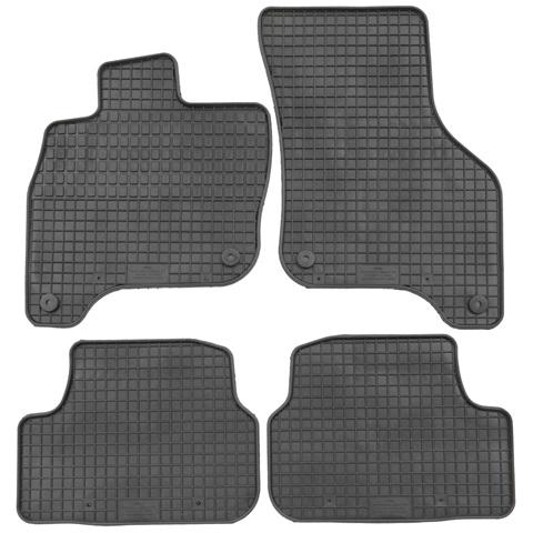 Set 4 covorașe auto din cauciuc PETEX 61710PX, negru, compatibile cu Volkswagen E-GOLF, 2014-prezent.