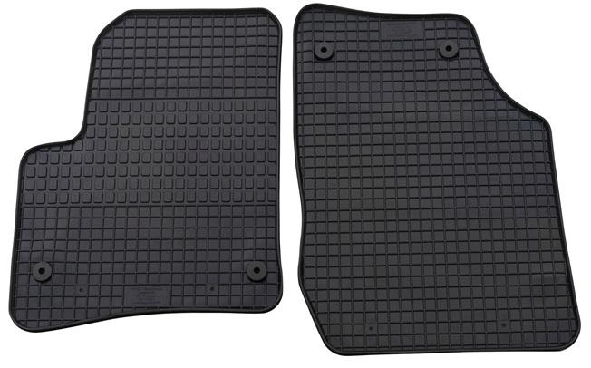 Set 4 covorașe auto din cauciuc PETEX, model 63110PX, culoare negru, compatibile cu Volkswagen Touareg I (7LA, 7L6, 7L7), produse între 2002 și martie 2010.