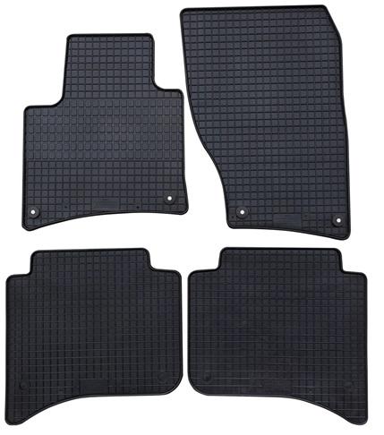 Set 4 covorașe auto din cauciuc PETEX 63410PX, negre, compatibile cu Volkswagen Touareg II 7P5, 04.2010-05.2018