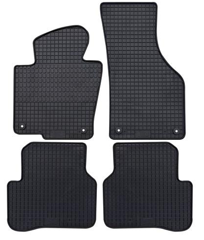 Set 4 covorașe auto din cauciuc PETEX 69110PX, negru, compatibile cu Volkswagen Passat modelele 3C2, 362, Passat Variant 3C5 și Passat CC 357, anii 2005-2014.