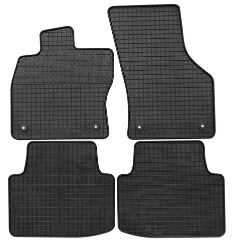 Set 4 covorașe auto din cauciuc PETEX, model 69210PX, culoare neagră, compatibile cu Volkswagen Passat 3G2 și Passat Variant 3G5, an de fabricație 2014-prezent.