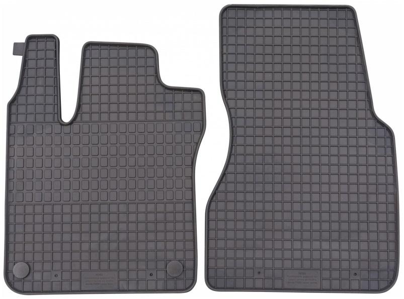 Set 2 covorașe auto din cauciuc PETEX 71010PX, culoare neagră, compatibile cu Smart ForTwo 450, modele produse între 1998 și februarie 2007.