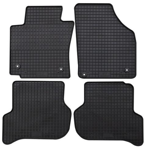 Set 4 covorașe auto din cauciuc PETEX 84110PX, negre, compatibile cu Seat Leon II 1P1