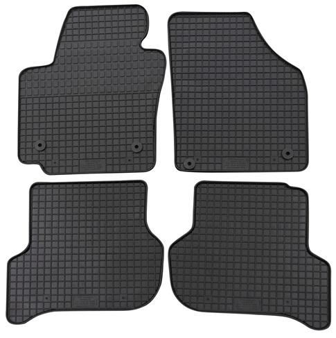 Set 4 covorașe auto din cauciuc PETEX 85010PX, negre, compatibile cu Seat Altea 5P1, Toledo III 5P2, Altea XL 5P5, 5P8