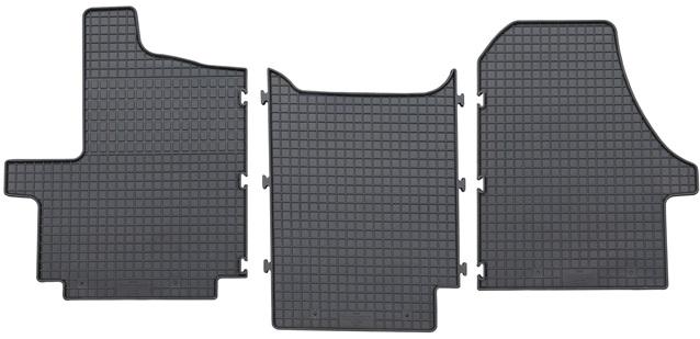 Set 3 covorașe auto din cauciuc PETEX 90410PX, negre, compatibile cu Citroen Jumper, Peugeot Boxer, din 2006-