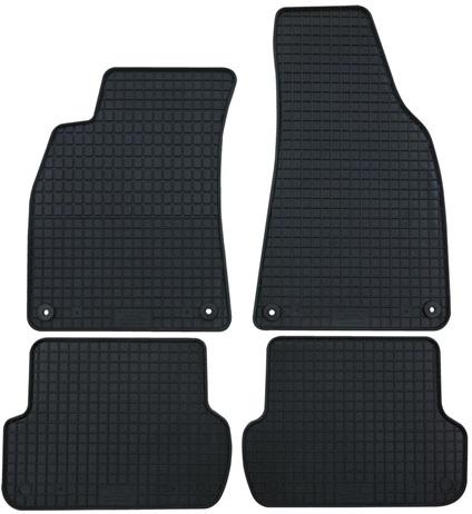 Set 4 covorașe auto din cauciuc PETEX 91412PX, negru, compatibile cu Citroen C3 Aircross, 11.2017-