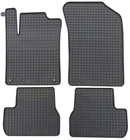 Set 4 covorașe auto din cauciuc PETEX 91511PX, negru, compatibile cu Citroen C3 II (2009-2016), DS3 și DS3 Cabriolet (2010-)