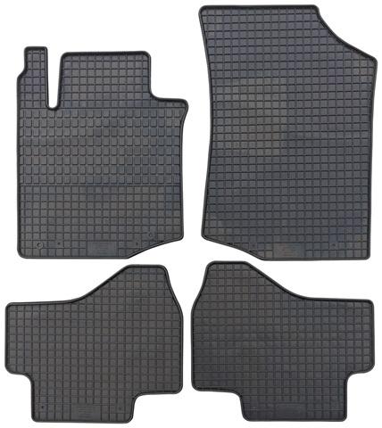 Set 4 covorașe auto din cauciuc PETEX 91910PX, negre, compatibile cu Citroen C1, 07.2005-06.2014