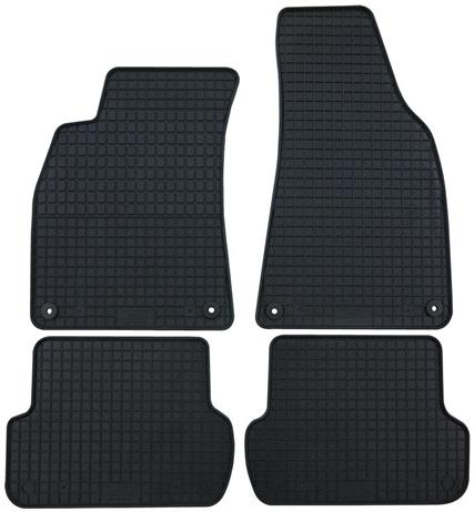 Set 4 covorașe auto din cauciuc PETEX 92215PX, negre, compatibile cu Audi A6, model 2013-prezent.
