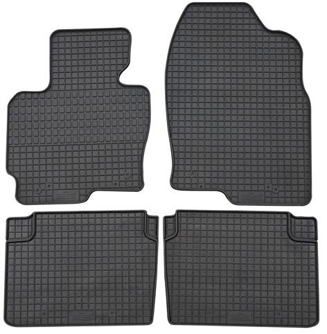 Set 4 covorașe auto din cauciuc PETEX, negre, compatibile cu Mazda CX-5 KE, GH, 2012-04.2017