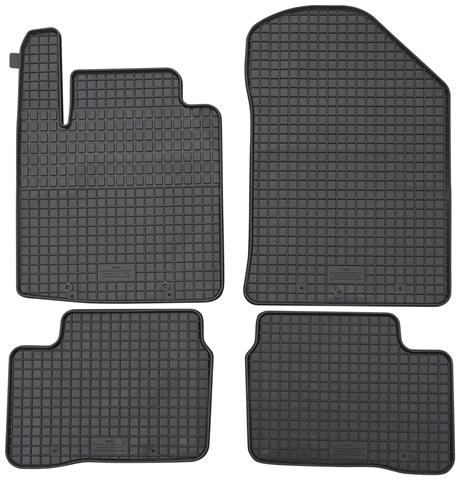Set 4 covorașe auto din cauciuc PETEX 97210PX, negre, compatibile cu Hyundai i10, an fabricație 2013-prezent