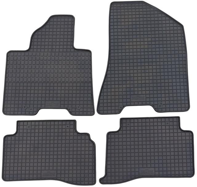Set 4 covorașe auto din cauciuc PETEX 98512PX, culoare neagră, compatibile cu Kia Sportage QL US, model 2016-
