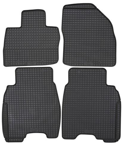 Set 4 covorașe auto din cauciuc PETEX 99013PX, negre, pentru Honda Civic VIII Hatchback FN, FK, 3-5 uși, 2006-02.2017