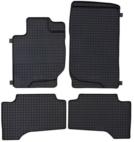 Covorașe auto din cauciuc PETEX 99412PX, negre, compatibile cu Mitsubishi L200 KB-T, KA-T, 2010-2014