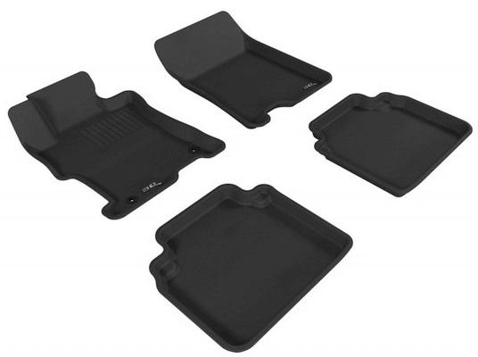 Set 4 covorașe auto tavita 3D MAXpider Kagu L1HD00601509, din cauciuc, negru, compatibile cu Honda CR-V Mk III, 2006-