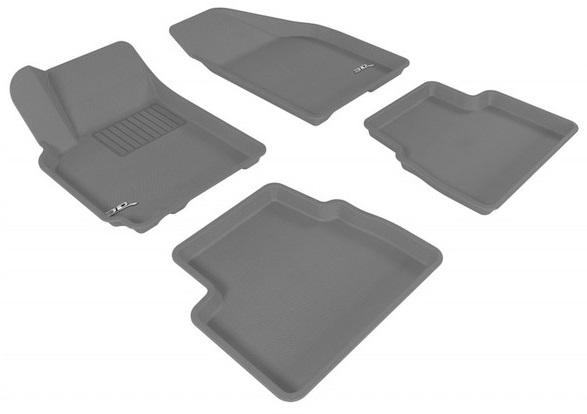 Set 5 covorașe auto 3D MAXpider Kagu L1VW00501501, din cauciuc, gri, compatibile cu Volkswagen New Beetle, 2002-2010