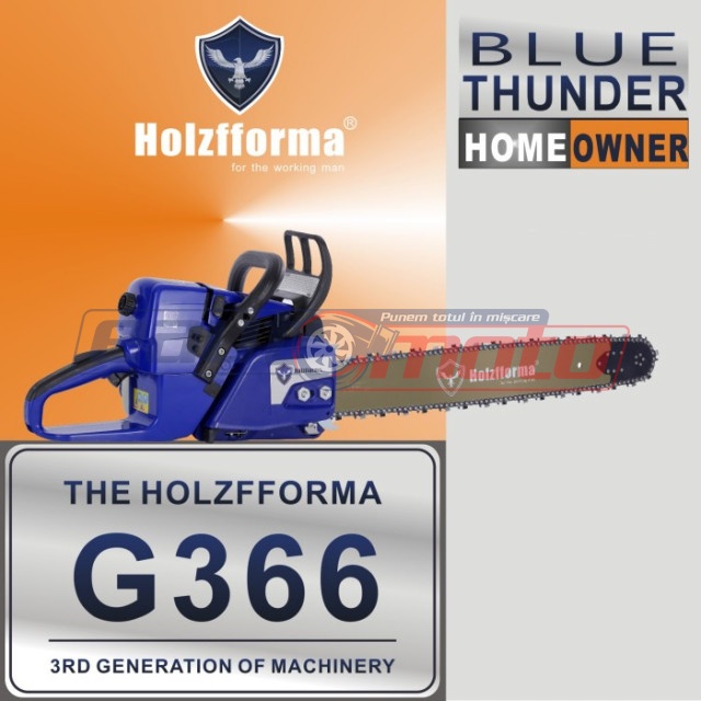 Motoferăstrău Holzfforma® G366 59cc (fără lamă și lanț)