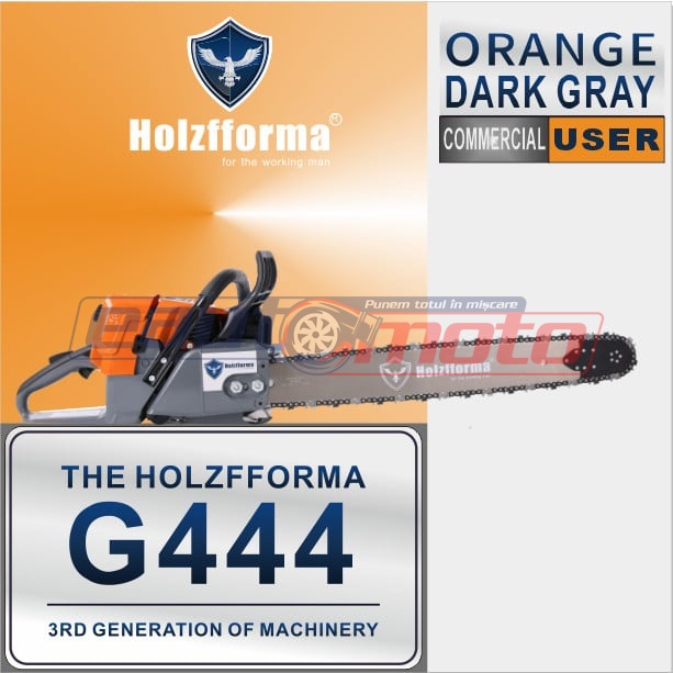 Motoferăstrău Holzfforma® G444 71cc (fără lamă și lanț) PORTOCALIU
