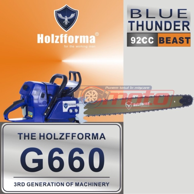 Motoferăstrău Holzfforma® G660 92cc (fără lamă și lanț)