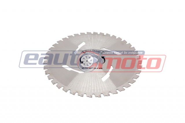 Disc tăietor motocoasă 255x40Tx25.4mm (pentru arbuști)