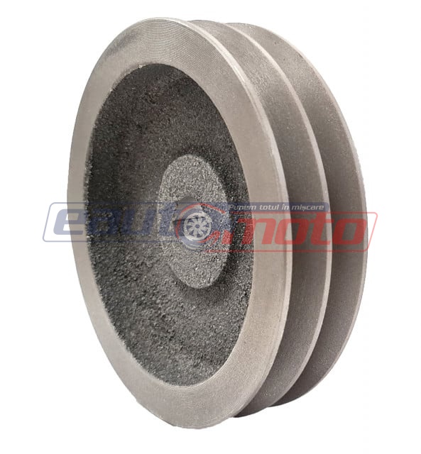 Fulie dublă motor electric 24mm x 180mm