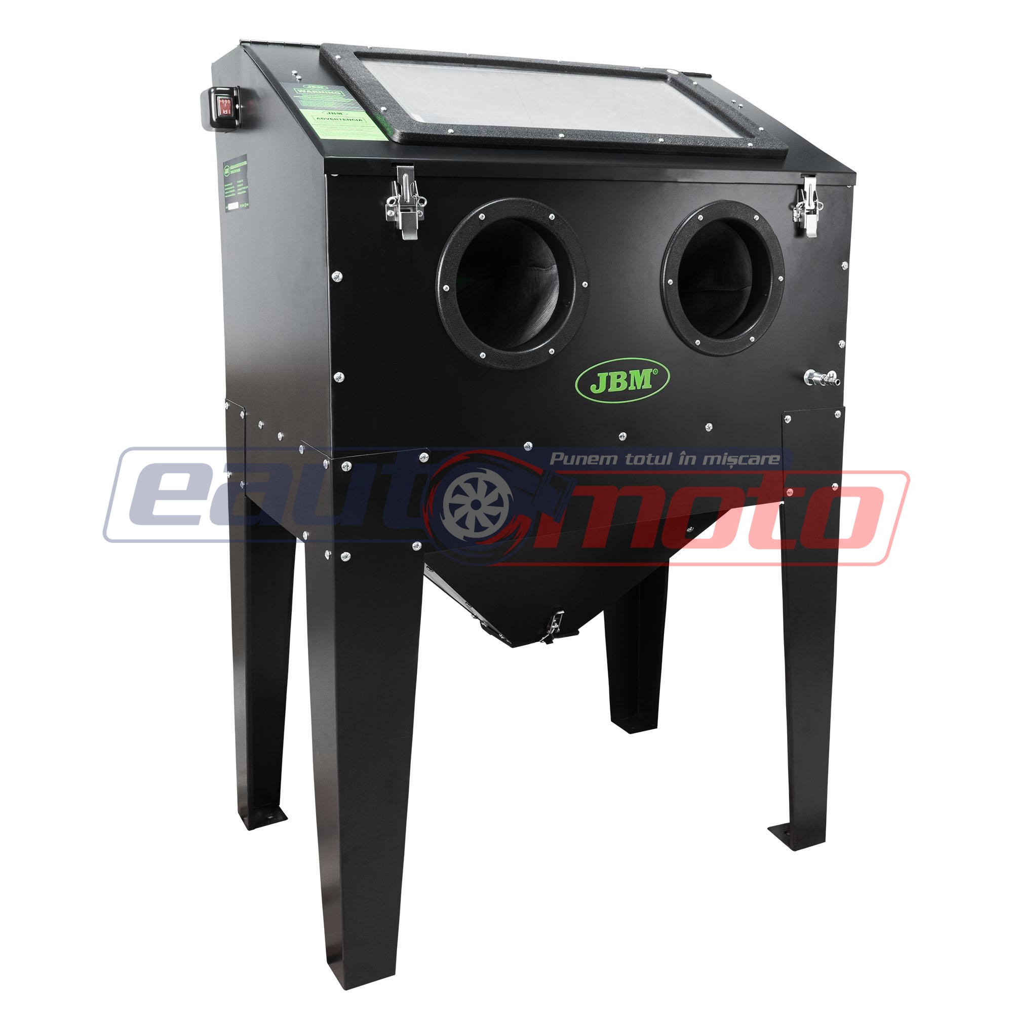Mașină de sablat JBM 54341 cu rezervor de 220 litri