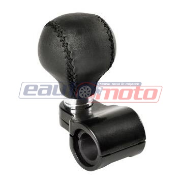 Nucă de Volan LAMPA LAM00137, Piele, Universală, Montaj Rapid, Fără Perforare