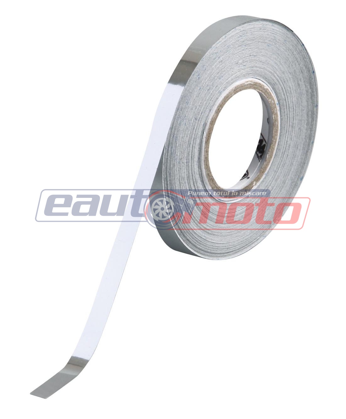 Bandă decorativă autoadezivă cromată LAMPA Mania-Chrome LAM07694, 5 mm lățime, 10 metri lungime