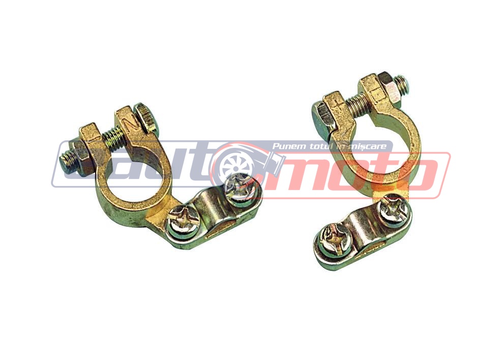 Set de 2 borne pentru acumulator, tip Europe, LAMPA LAM70040