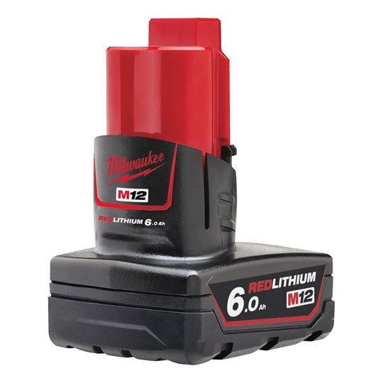 Baterie Milwaukee REDLITHIUM-ION™ M12 B6, 12V, 6Ah, fără ambalaj, cod 4932451395