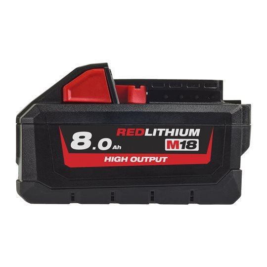 Acumulator Milwaukee REDLITHIUM-ION™ M18HB8 18V 8,0Ah HIGH-OUTPUT™, fără cutie, cod 4932471070