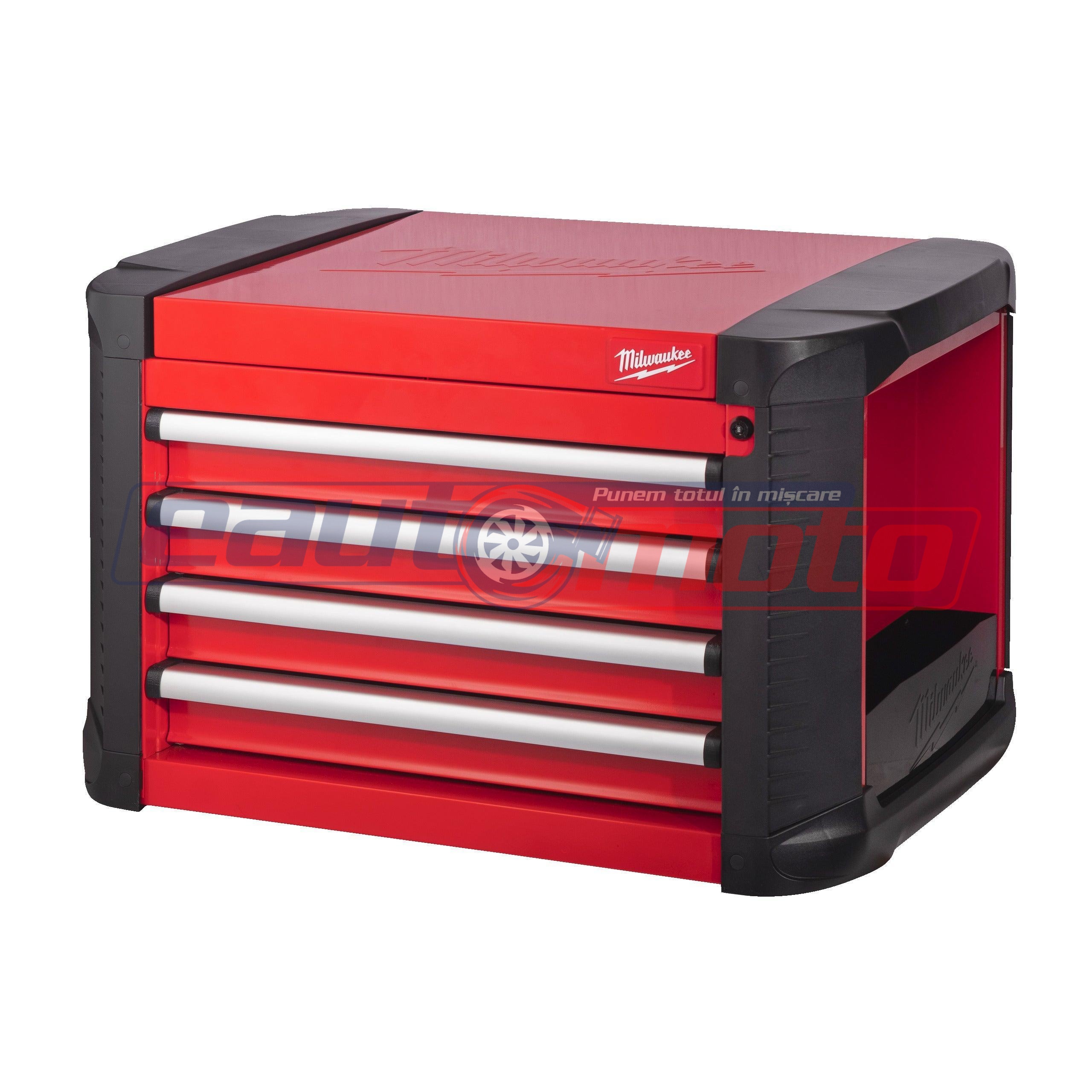 Modul Suplimentar pentru Dulap de Scule Mobil, 4 Sertare, Metalic, 78 cm, Milwaukee, Cod 4932478850