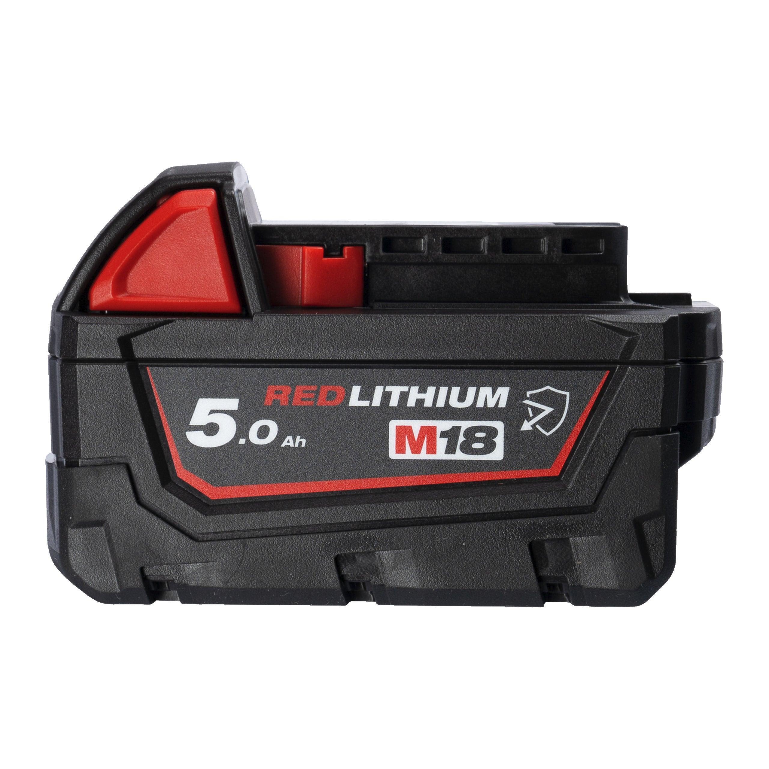 Acumulator Milwaukee M18™ B5-CR, 18V, 5Ah, Rezistent la Uleiuri și Lichide, Cod 4932479265