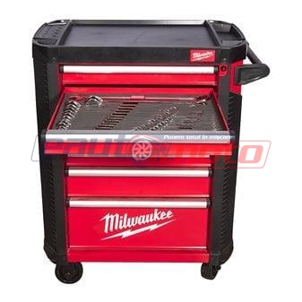 Dulap de scule mobil Milwaukee TOOLGUARD™, 7 sertare, metalic, 78 cm, echipat cu scule, model european, cod 4932493817