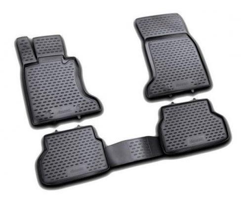 Set de covorașe auto negre NOVLINE NVFNIBL4010 pentru NISSAN Almera, model 2012 și mai nou, 4 piese