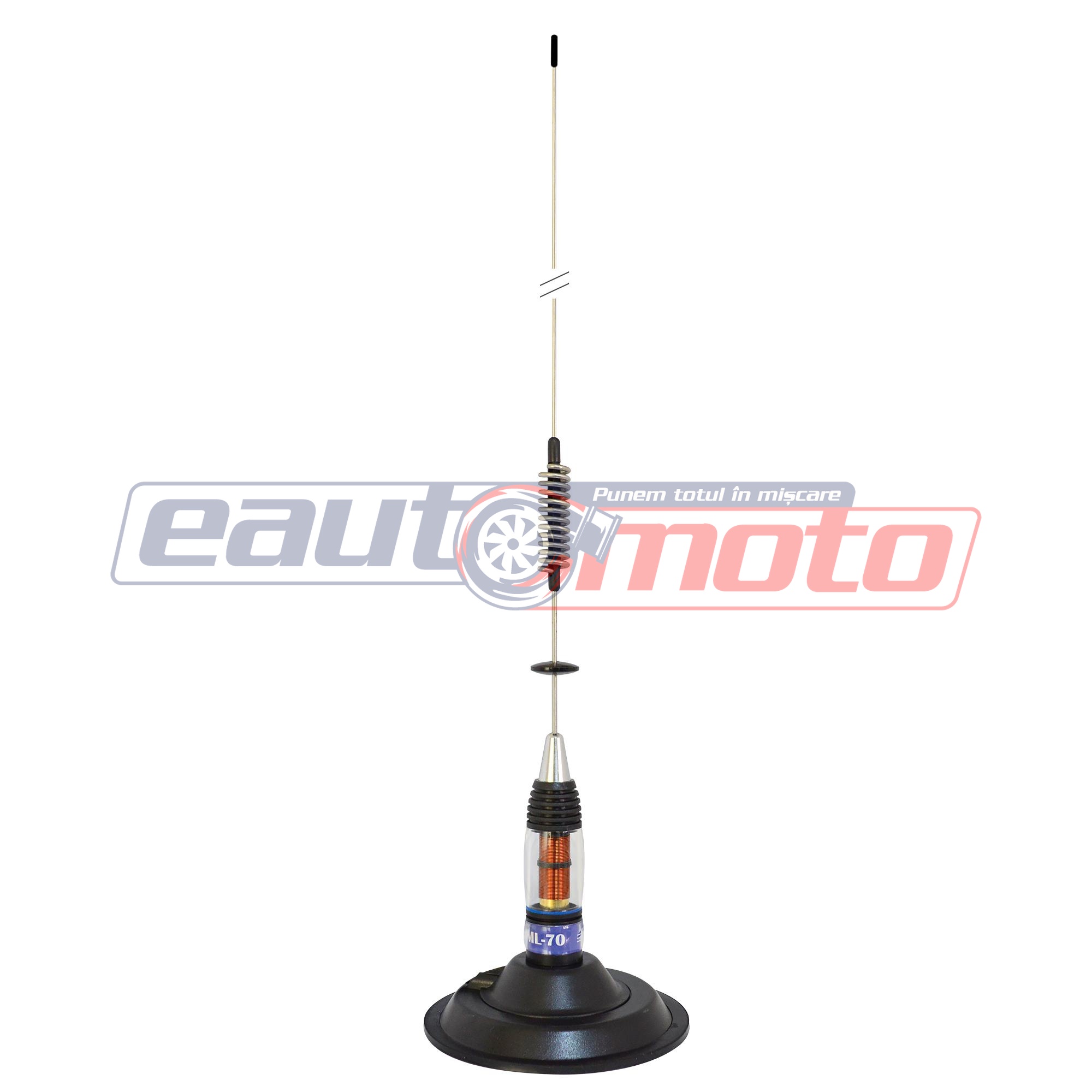 Antena CB PNI ML70 de 70 cm cu Bază Magnetică de 145 mm Inclusă