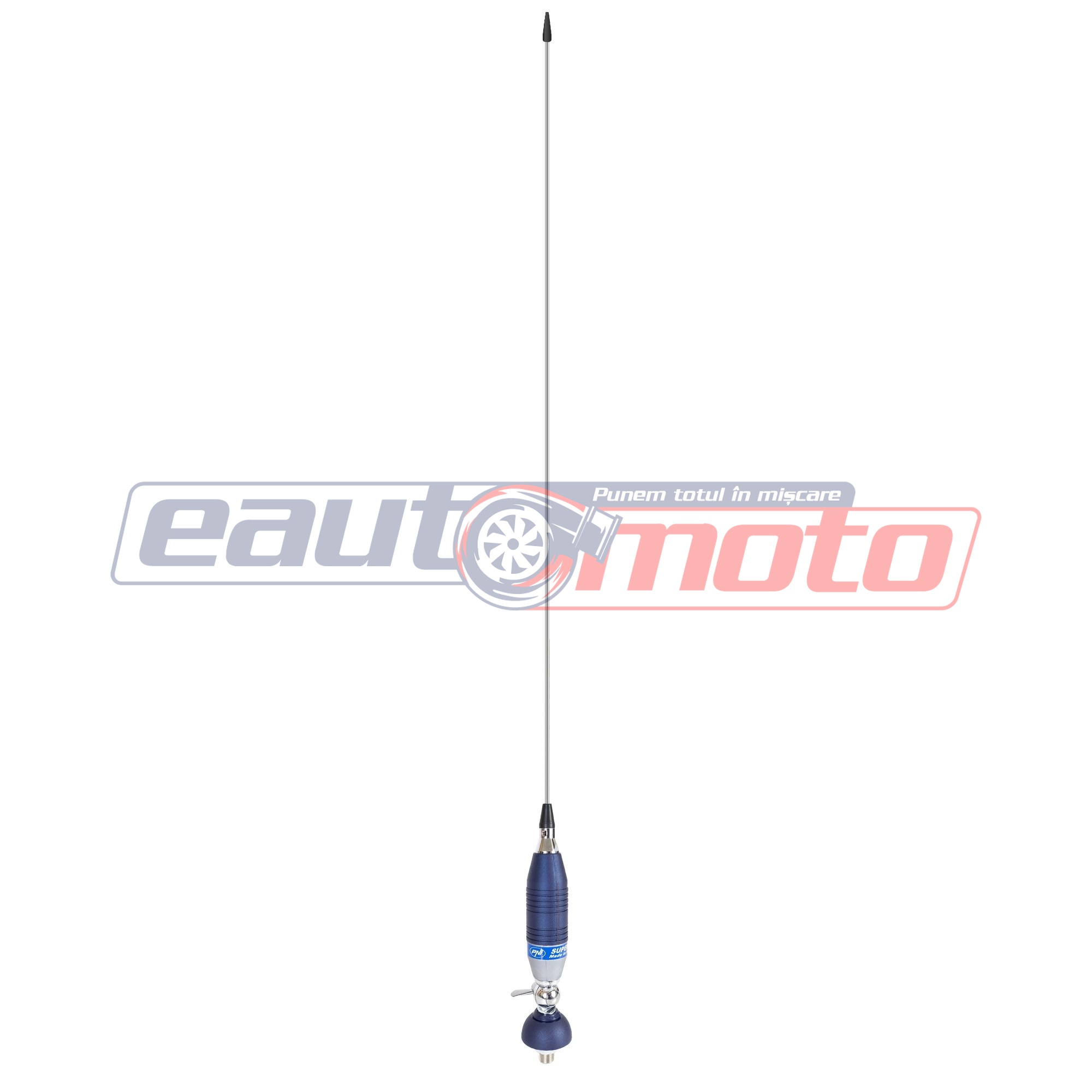 Antena CB PNI by Sirio SUPER 9 cu sistem de prindere fluture, 155 cm, 27-28.5 MHz, 250W