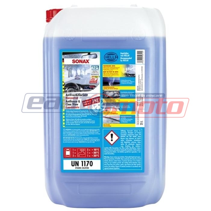 Lichid de Parbriz Concentrat pentru Iarnă Sonax, 25L - Cod SO332705