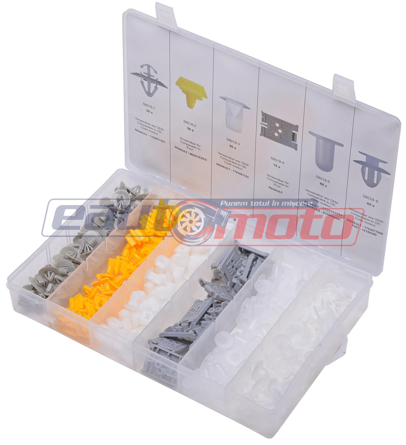 Set de 300 Cleme de Prindere pentru Renault