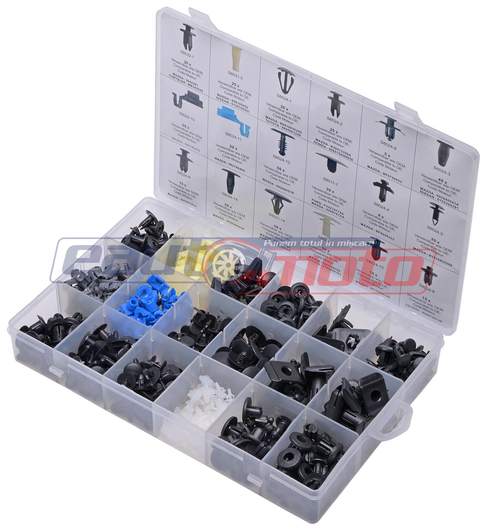 Set de 475 cleme de prindere pentru Mazda