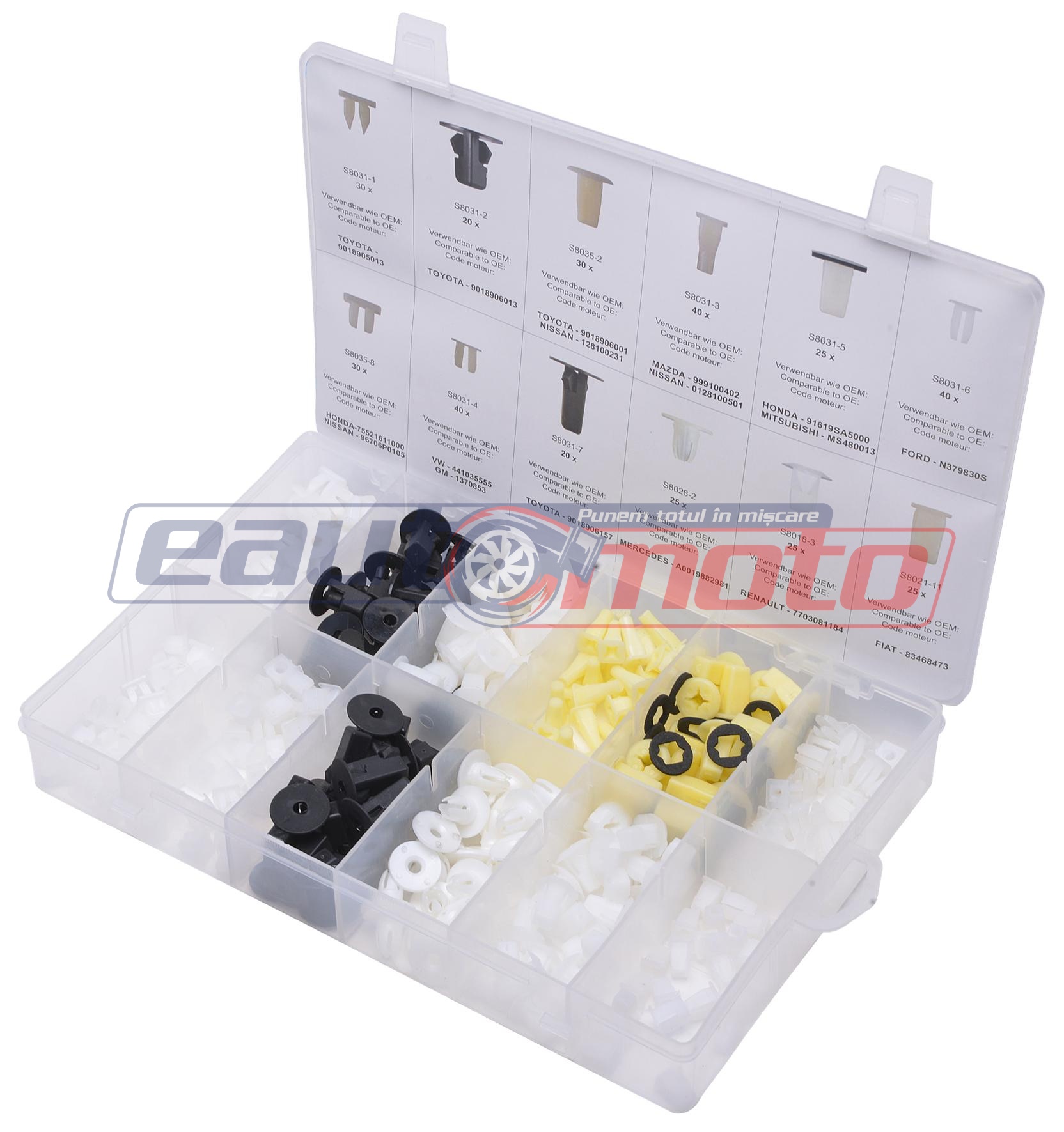 Set de 350 de Piulițe din Plastic pentru Audi