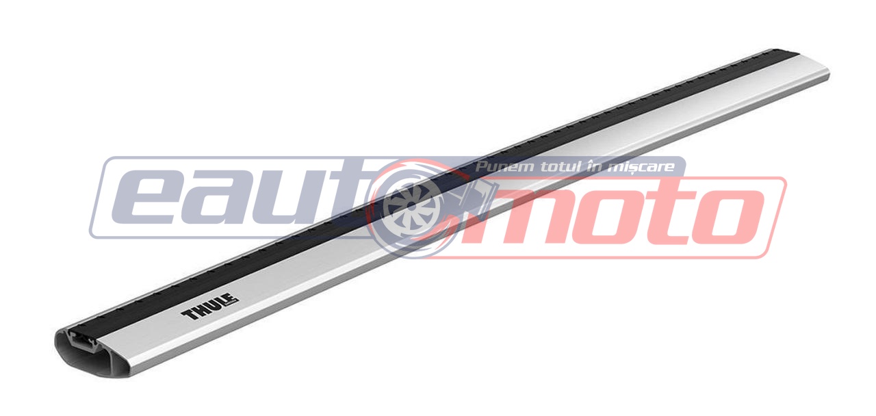 Bară transversală aerodinamică din aluminiu THULE Wingbar Edge 770, argintiu, 77 cm, capacitate 75 kg